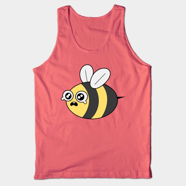 Sad Bee Tank Top by Hero75